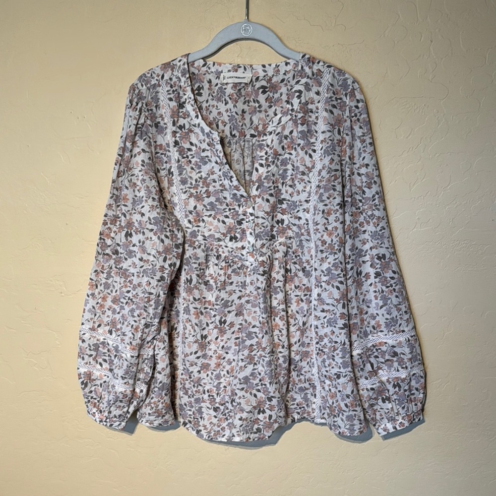 Lucky Brad Floral Print Women's Top